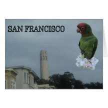 Torre do Coit de San Francisco Cartão