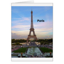 Torre Eiffel de France Paris (por St.K) Cartão