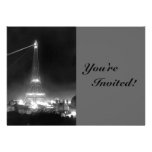 Torre Eiffel de Paris do vintage Convites Personalizados