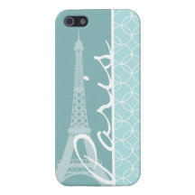 Torre Eiffel dos azuis bebés; Paris Capas iPhone 5