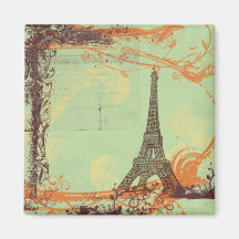 Torre Eiffel no ímã verde Ima