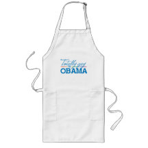 Totalmente alegre para Obama Aventais