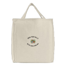 Totebag de rolamento bordado bolsas