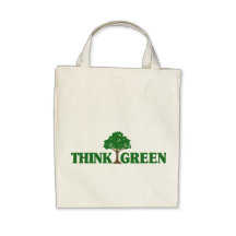 Totebag do pense verde bolsas de lona