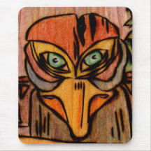 Totem do corvo mouse pad