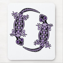 Totem roxo Mousepad dos gecos