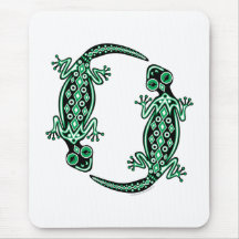 Totem verde Mousepad dos gecos
