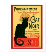 Tournée du Conversa Noir, Theophile Steinlen Cartoes Postais