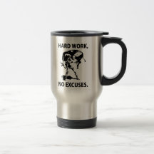 "Trabalho duro " Caneca
