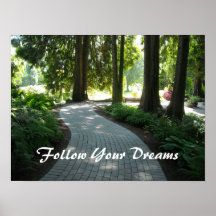 Trajeto do jardim - siga seus sonhos poster