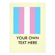 Transexual orgulhoso convite personalizados