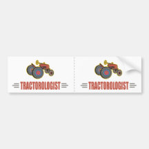 Trator engraçado adesivos