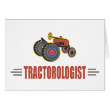 Trator engraçado cartao