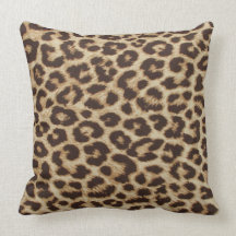 Travesseiro do impressão do leopardo