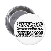 Treinador do softball de SuperDad… Botons