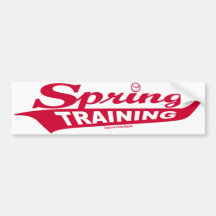 Treino primaveril Bumpersticker Adesivos