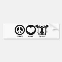 Trem do amor da paz adesivos