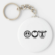 Trem do amor da paz chaveiro