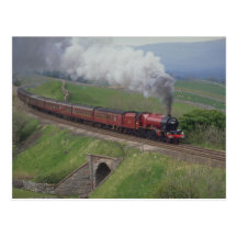 Trem do vapor cartao postal
