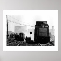 Trem e pessoas pôsteres