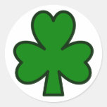 Trevo, Ireland Adesivos Em Formato Redondos