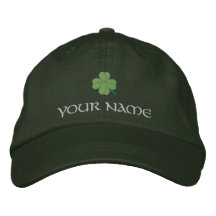Trevo St Patrick irlandês Bone Bordado
