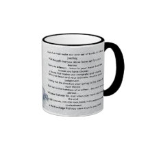 Trilhas frescas dos presentes inspirados caneca