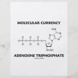 Triphosphate de adenosina molecular da moeda panfleto personalizados