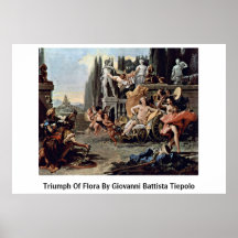 Triumph da flora por Giovanni Battista Tiepolo Posters