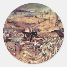 Triumph da morte por Bruegel D. Ä. Pieter Adesivos Em Formato Redondos