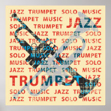 Trombeta do jazz poster