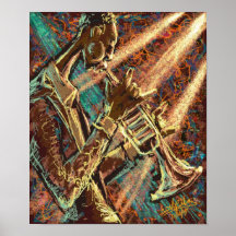 Trombeta do JAZZ Posteres