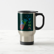 Tuba com Clef baixo Caneca