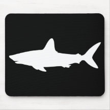 Tubarão da natação mousepads