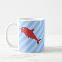 Tubarão vermelho caneca