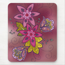 Tulipa marrom Mousepad