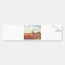 Tulipas de Claude Monet em Holland Adesivos