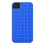 Turquesa e teste padrão Chequered retro azul Capas iPhone 4