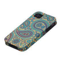 Turquesa retro Paisley