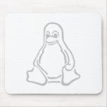 Tux cinzento mousepads