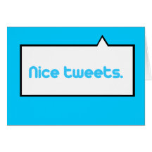 Tweets agradáveis cartao