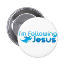 Twitter mim eu estou seguindo o Jesus Cristo Boton