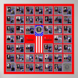 U.S.A. PRESIDENTES VERMELHO B/562 POSTERS
