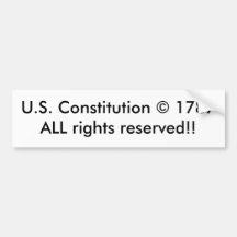 U.S. O © 1787ALL da constituição endireita reserva Adesivo
