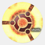 Ubuntu Adesivos Em Formato Redondos