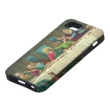 Última ceia do vintage com Jesus Cristo e apóstolo Capas iPhone 5 Case-Mate