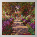 Um caminho no Jardim de Monet, Giverny, 1902 Posters