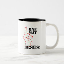 Um design cristão do presente de Jesus da maneira Canecas