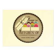Um dúzia grupos de Macarons do francês de 100 cart Modelos Cartao De Visita