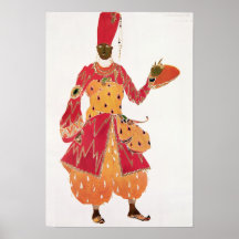 Um Eunuch, do balé 'Scheherazade Poster
